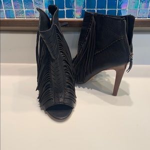 Joe’s fringe high heel